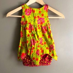 Girls Floral Bubble Dress 3T